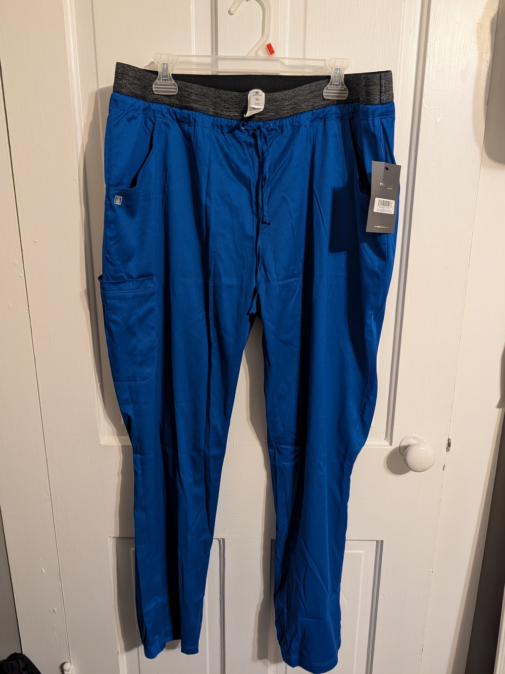 NWT Maevn Matrix 6701 Women's Contrast E-band Cargo Scrub Pants XL Regular Royal